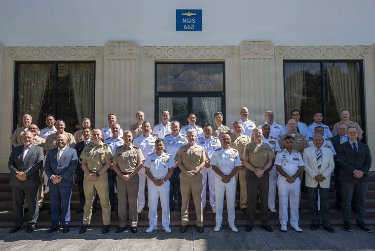 A large group of military